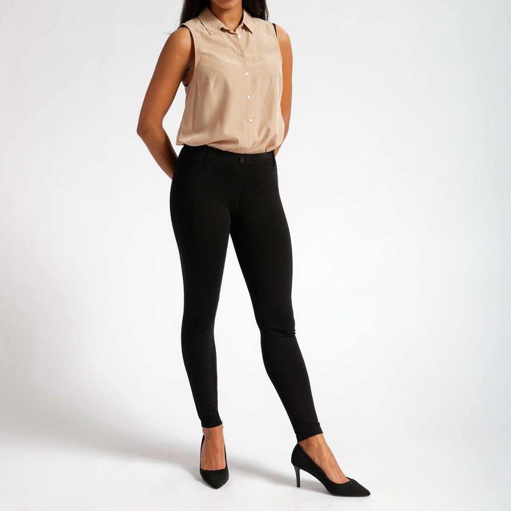 Betabrand Dress Pant Yoga Pants Skinny-Leg Classic